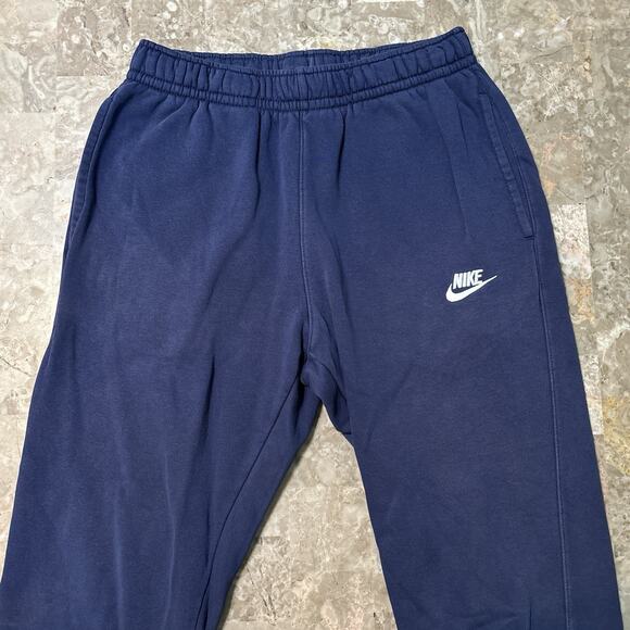 Nike Sweatpants Mens Small Blue Club Fleece Joggers Lounge Essentials BV2671 - Picture 1 of 12
